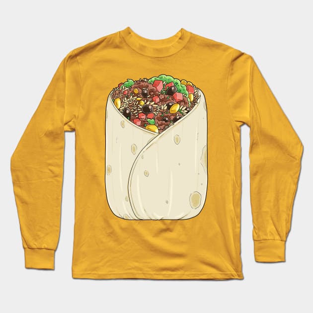 National Burrito Day Mexican Food Lover Long Sleeve T-Shirt by Noseking